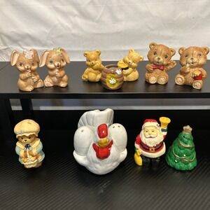 Vintage & Collectible Salt and Pepper Shakers - Lot of 5- 1 Single